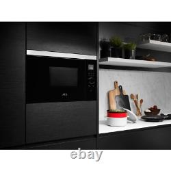 AEG MBB1756SEM 17L 800W Built In Wall Unit Microwave In Black/Stainless Steel