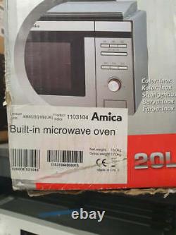 AMICA AMM20G1BI Built-in Microwave with Grill Stainless Steel Grade A