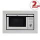 Amica Amm20g1bi 20l 800w Stainless Steel Integrated Microwave Oven And Grill