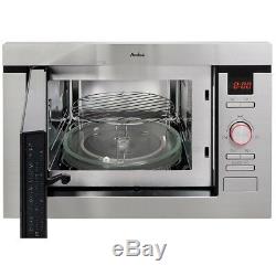 Amica AMM25BI Built In Microwave Oven Electric Grill 25 litre Stainless Steel
