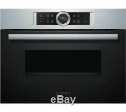 BOSCH Serie 8 CMG633BS1 Built-In Integrated Combination Microwave Oven, RRP £899