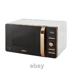 BRAND NEW Tower T24021W Rose Gold WHITE Digital Microwave, 20 Litres