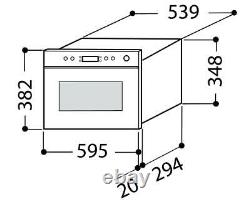 BRAND NEW Whirlpool AMW492/IX Built-in Wall Mounted Microwave Oven/Grill 22Ltr