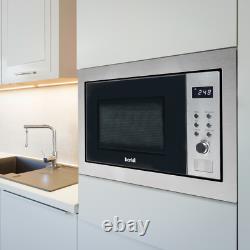 Baridi 25L Integrated Built-In Microwave Oven with Grill 900W Stainless Steel B