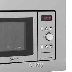 Baumatic BMIS3820 800 Watt Microwave Built In Stainless Steel
