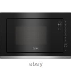 Beko BMGB25333X 900 Watt 25 Litres Built In Microwave with Grill Black Glass