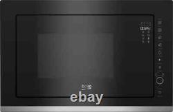 Beko BMGB25333X 900 Watt 25 Litres Built In Microwave with Grill Black Glass