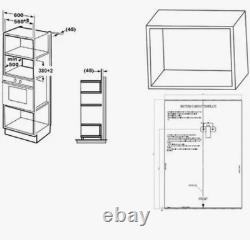 Beko BMGB25333X Built-In Microwave with Grill 25L Auto-Cook Auto-Defrost