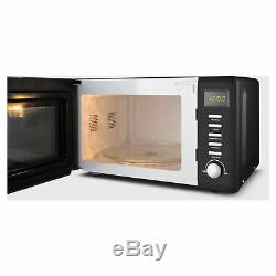 Beko MOC20200B 20L 800W Retro Compact Black Microwave Oven Free NextDay Delivery