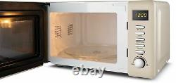 Beko MOC20200C 20 Litre 800 Watt Cream Retro Style Microwave + 1 Year Warranty