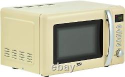 Beko MOC20200 CREAM Solo Retro Microwave Oven 20L 800W /UK 3-pin Plug /Brand New