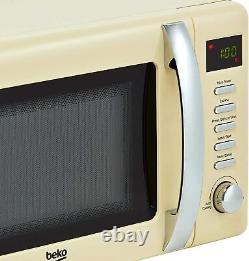 Beko MOC20200 CREAM Solo Retro Microwave Oven 20L 800W /UK 3-pin Plug /Brand New