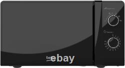 Beko Solo Microwave MOC20100BFB Black Compact Design 20L Capacity 700W Pow