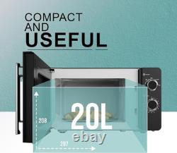 Belaco 800W Microwave Compact Size Microwave Oven with Manual Control, 10 Power