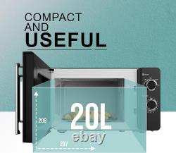 Belaco 800W Microwave Compact Size Microwave Oven with Manual Control, 5 Power L