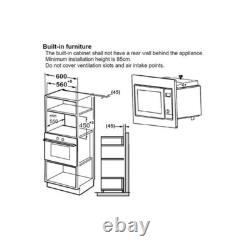 Belling 25L Built In 900W Microwave Convection Oven & Grill S. Steel BIMW60