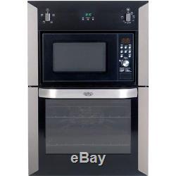 Belling BI90FMW Electric Built In Double Oven with Microwave in Stainless Steel