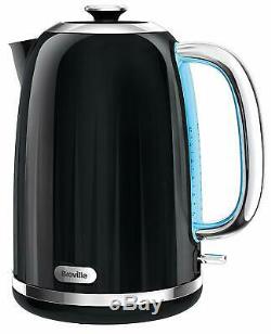 Black Breville Kettle and Toaster Set & Russell Hobbs Microwave & Canister Set