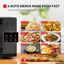 Black Mirror Microwave 20Liter 800W Digital Solo Small Microwave with 11 Power L