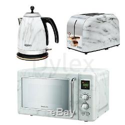 Blaupunkt Marble Effect 20L Microwave, 1.7L Kettle & 2 Slice Toaster set