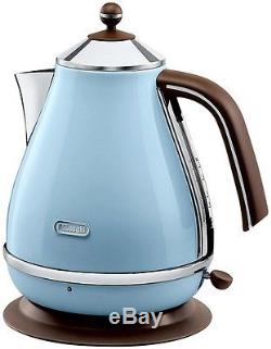 Blue Microwave + Kettle and Toaster Set Delonghi Icona and Swan Retro Brand New