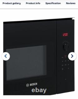 Bosch BFL523MB0B 800W Built-in Solo Microwave Black