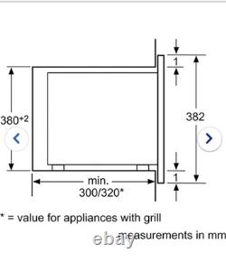 Bosch BFL523MB0B 800W Built-in Solo Microwave Black