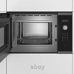 Bosch Built-In Microwave Oven Serie 6 Black Stainless Steel BFL554MS0B 25L