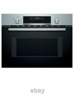 Bosch Cma585gs0b Serie 6 Compact Combi Oven Microwave With Fan+grill S/steel