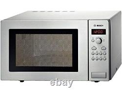 Bosch HMT84M451B Serie 4 Freestanding 900W Microwave Oven, 25 litre, Stainless