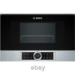 Bosch Serie 8 21L 900W Built-in Microwave with Grill Stainless Steel