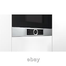 Bosch Serie 8 21L 900W Built-in Microwave with Grill Stainless Steel