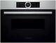 Bosch Serie 8 Cmg633bs1-compact Oven With Microwave Built In 45l