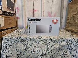 Breville BRSMB2016 20L 800W Sliver Digital Solo Microwave with 5 Power Levels