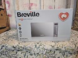 Breville BRSMB2016 20L 800W Sliver Digital Solo Microwave with 5 Power Levels