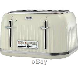 Breville Cream Kettle and Toaster with Daewoo Microwave & 5 Piece Canister Set