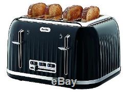 Breville Impressions Black Kettle and Toaster Set & Daewoo Retro Microwave New