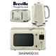 Breville Impressions Cream Kettle And Toaster Set & Daewoo Retro Microwave New
