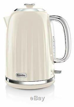 Breville Impressions Kettle and Toaster Set & Russell Hobbs Microwave Cream New