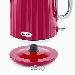 Breville Impressions Kettle and Toaster with Daewoo Microwave & Red Canister Set