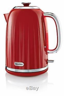 Breville Kettle and Toaster Set & Russell Hobbs Microwave & Canister Set Red New
