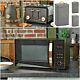 Brooklyn Black & Rose Gold Microwave, Kettle & Toaster Set + Canisters