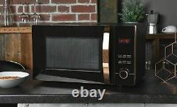 Brooklyn Black & Rose Gold Microwave Kettle & Toaster kitchen Set Multi-add