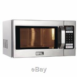 Buffalo Commercial Microwave Oven 1100W Stainless Steel Silver MANUFACTUREREFURB