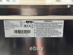 Buffalo FB861 25L 1000W Manual Commercial Microwave Oven Stainless Steel