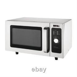Buffalo Stainless Steel Manual Commercial Microwave Oven 1000W FB861
