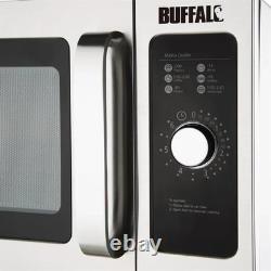 Buffalo Stainless Steel Manual Commercial Microwave Oven 1000W FB861