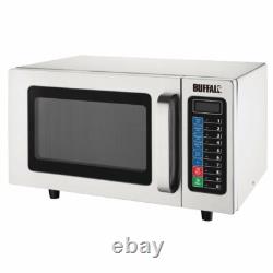 Buffalo Stainless Steel Programmable Commercial Microwave Oven 1000W FB862