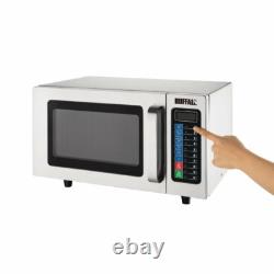 Buffalo Stainless Steel Programmable Commercial Microwave Oven 1000W FB862