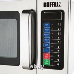 Buffalo Stainless Steel Programmable Commercial Microwave Oven 1000W FB862